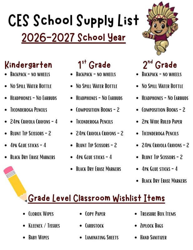 School Supply Lists