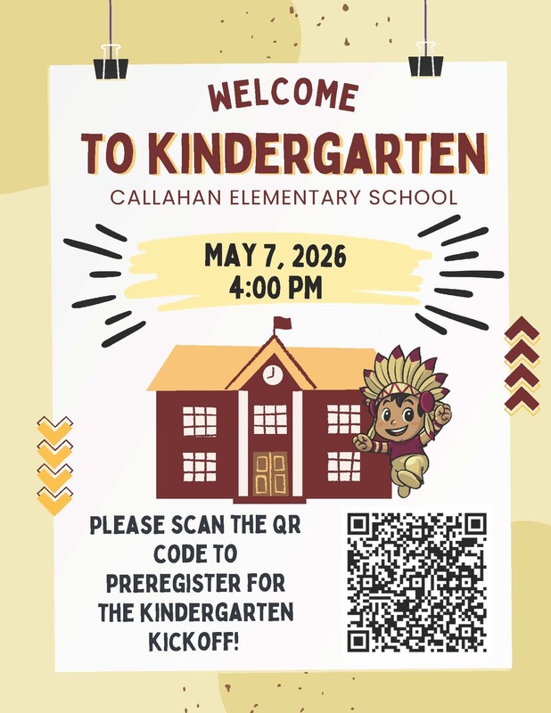 Kindergarten Kickoff Flyer with QR Code for Preregistration