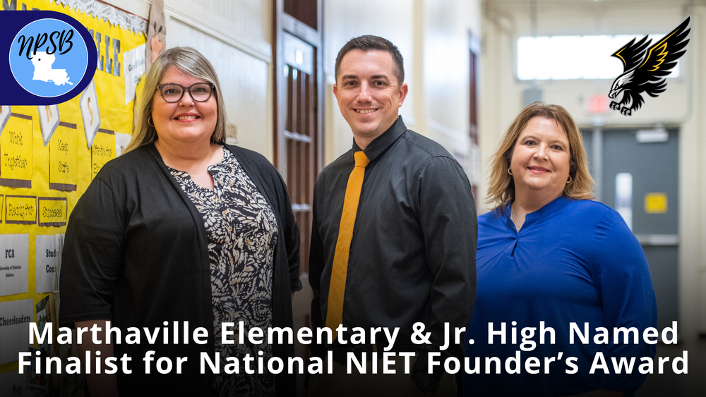 Marthaville NIET Founders Award finalist March 2026