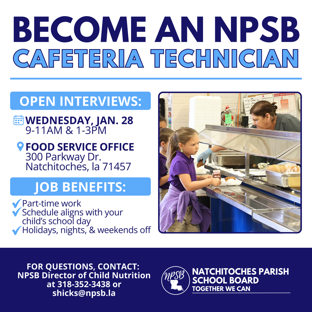 cafeteria tech job position open