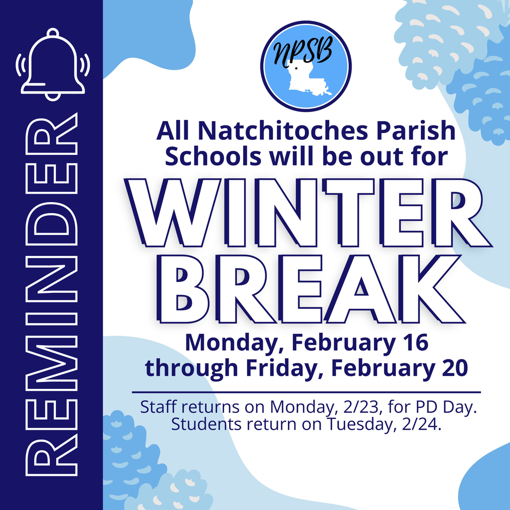 winter break reminder 2026