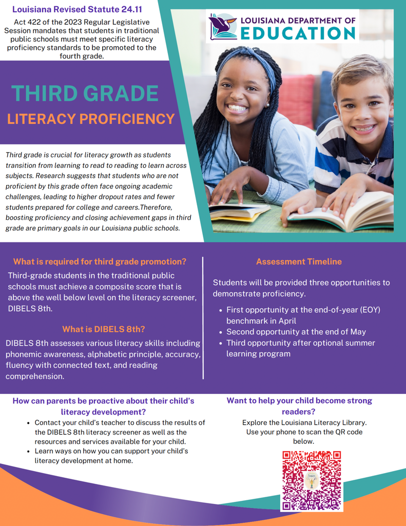 3rd grade literacy flyer