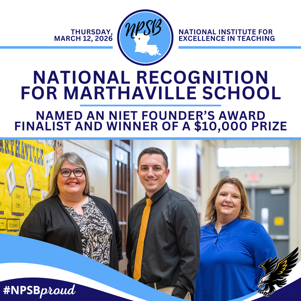 Marthaville NIET Founders Award Finalist March 2026