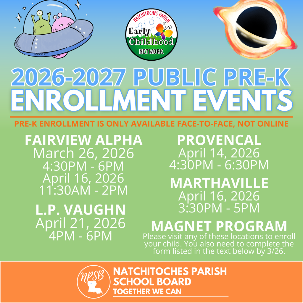 public prek enrollment events April 2026
