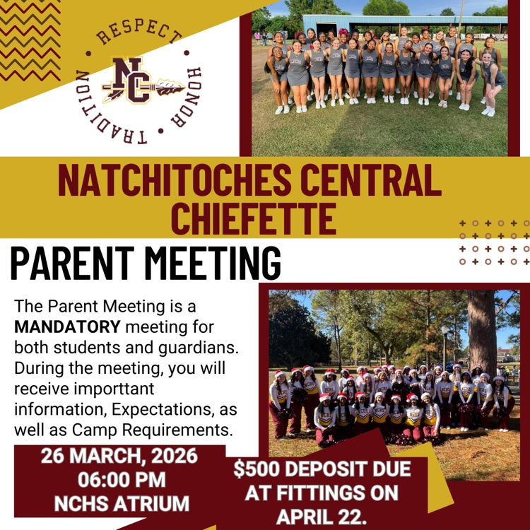 Mandatory Chiefette Parent Meeting