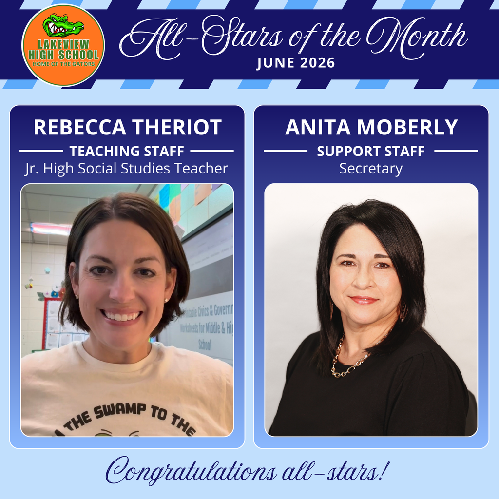 June 2026 all stars of the month Lakeview