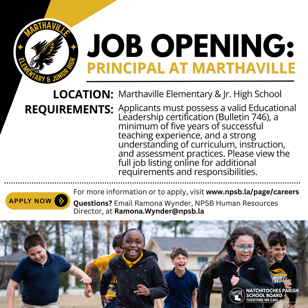 principal marthaville job opening 2026 April 