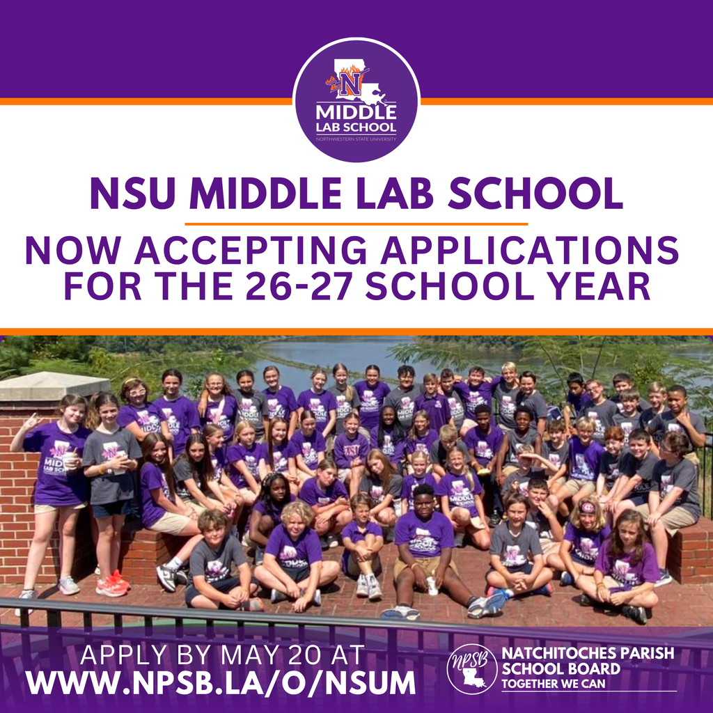 nsu middle lab accepting applications for 2026-2027 school year