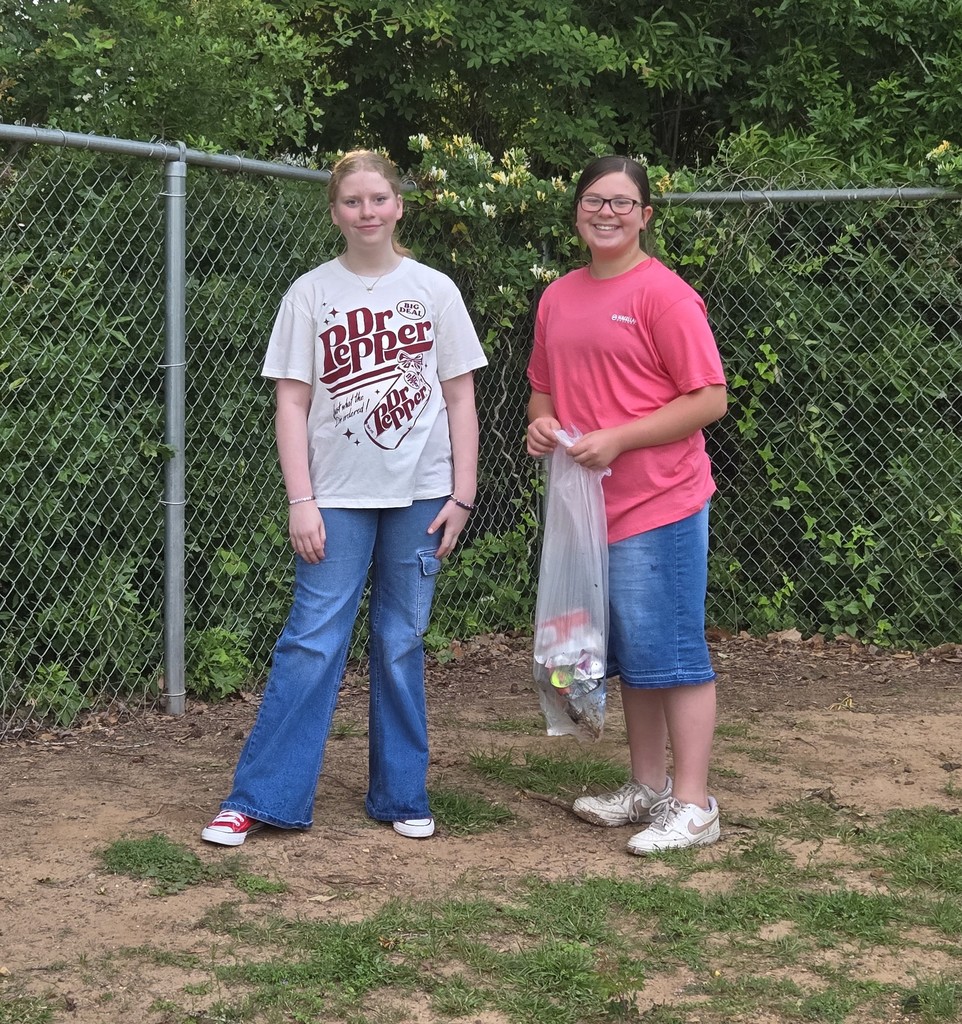 Children picking up trash