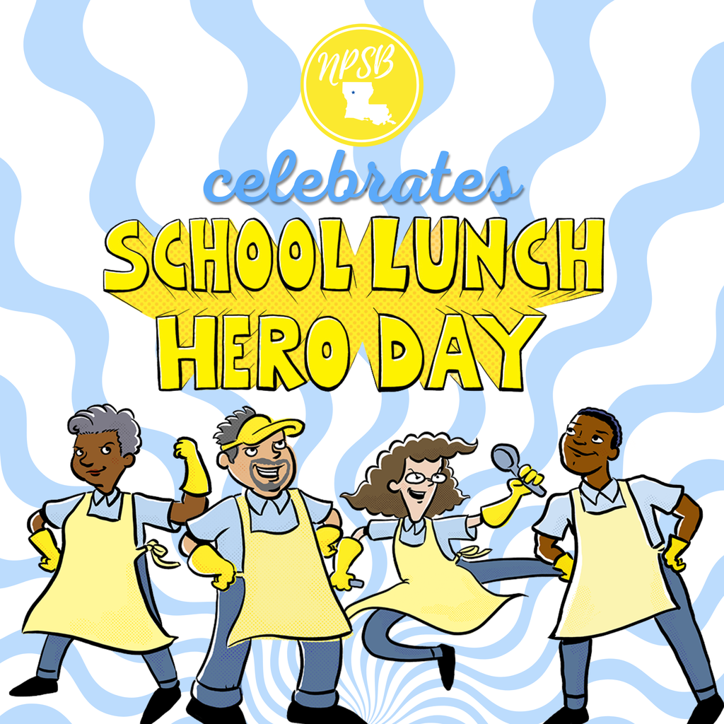 school lunch hero day social post may 1