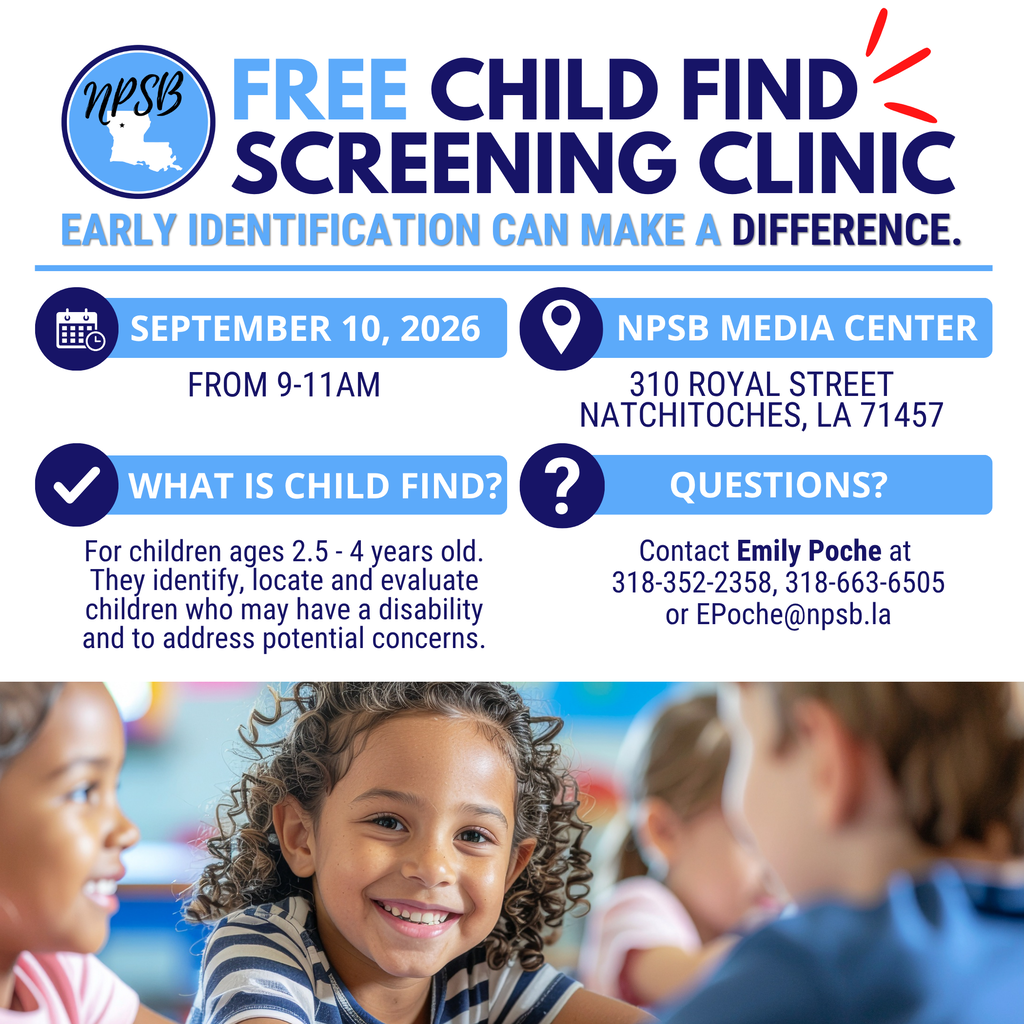 child find screening clinic september 2026