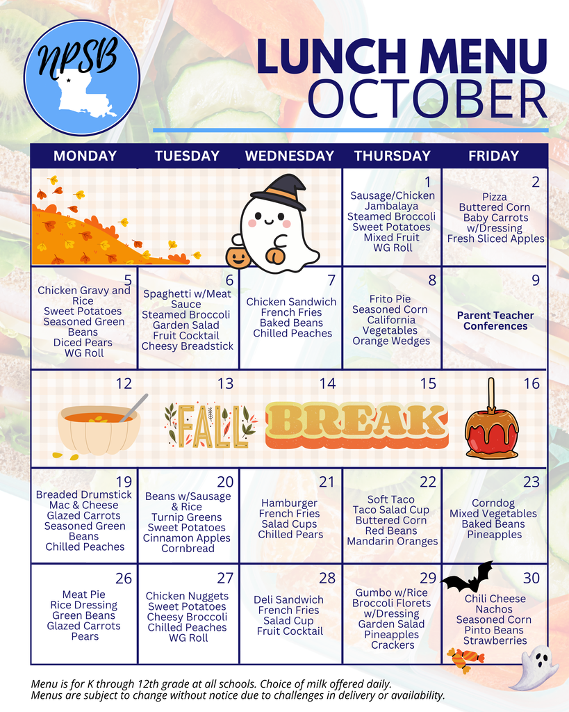 lunch october 2026