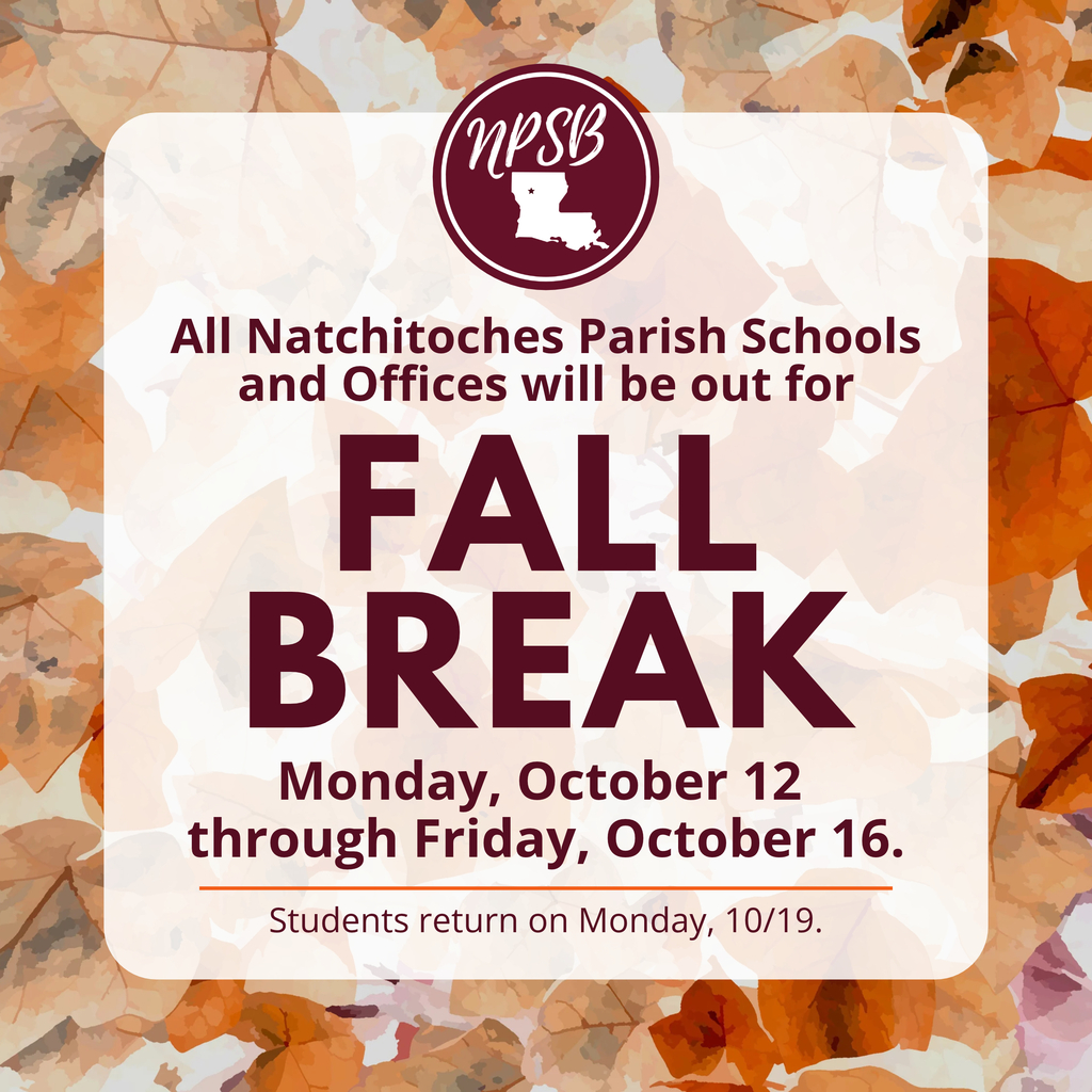 fall break reminder