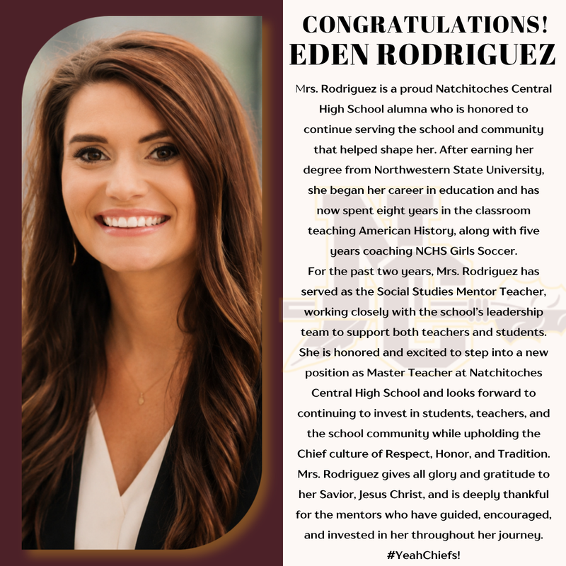 Master Teacher Announcement