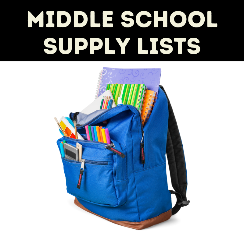 Decorative image of bookbag with generic school supplies such as pencils and notebooks