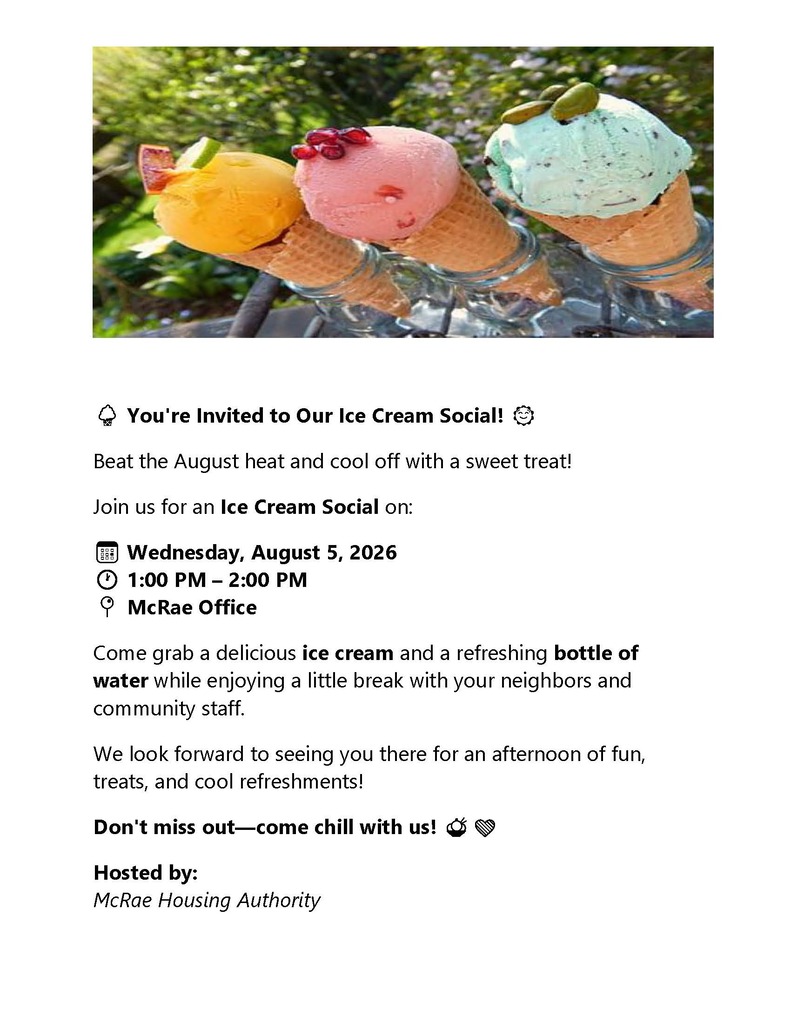 ice cream social flyer