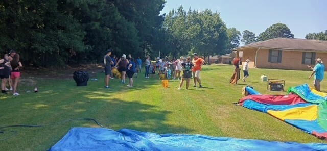 people and waterslide