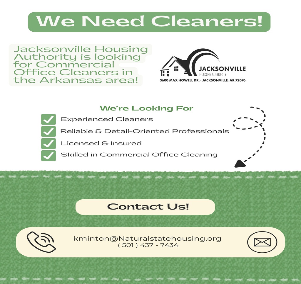 Now hiring cleaners flyer
