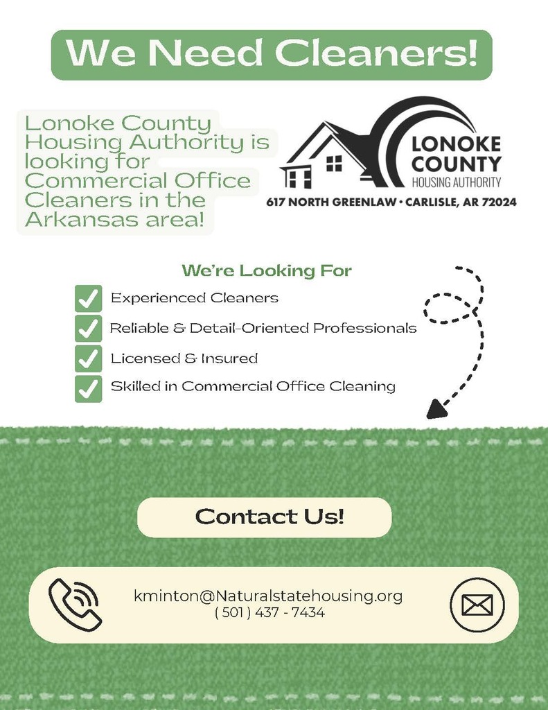 now hiring cleaners flyer