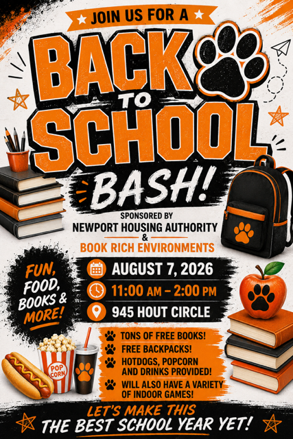 back to school bash flyer