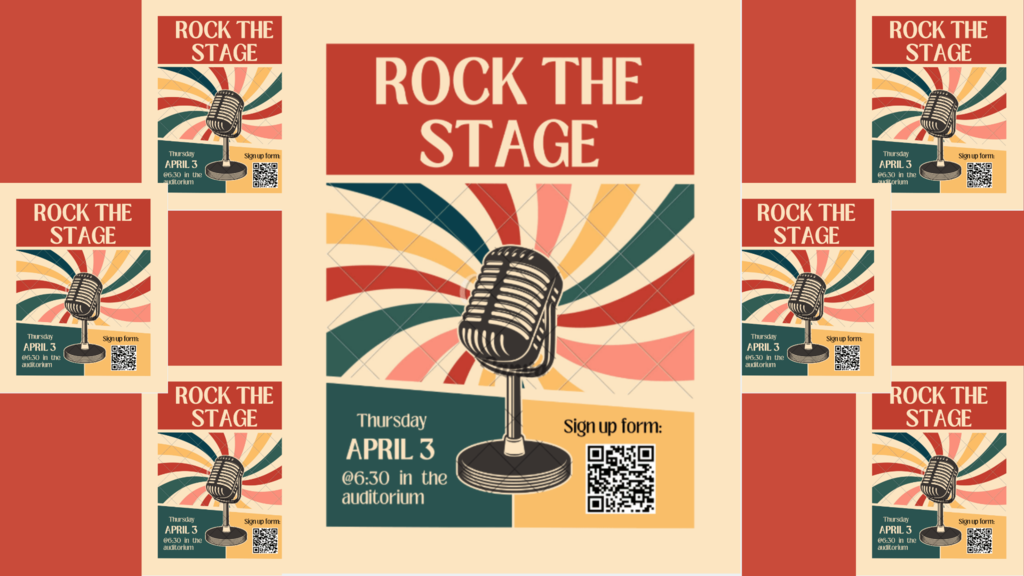 NRHS StuCo Rock the Stage flier