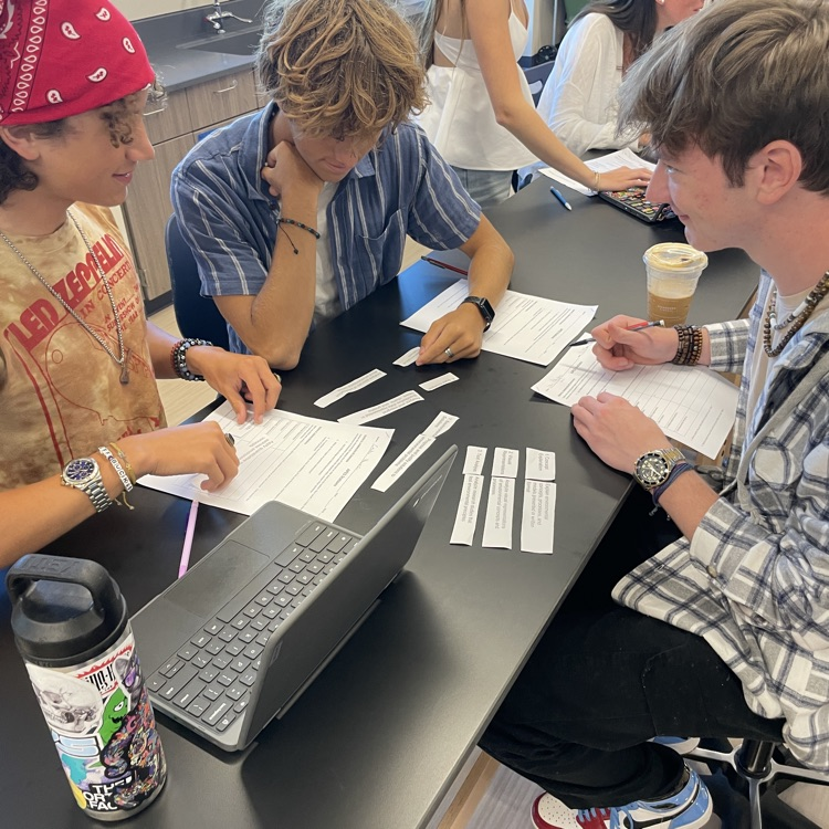 students working 