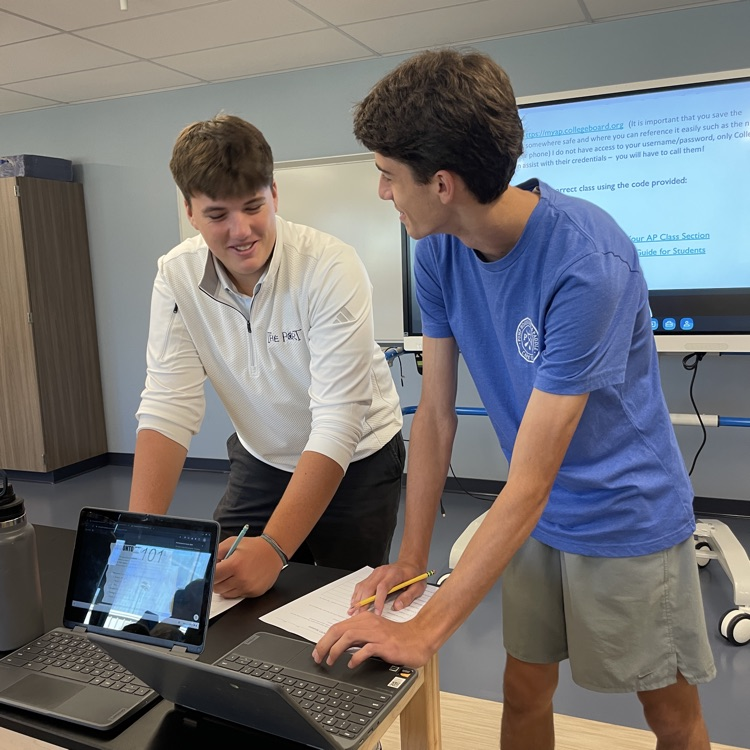 students working 