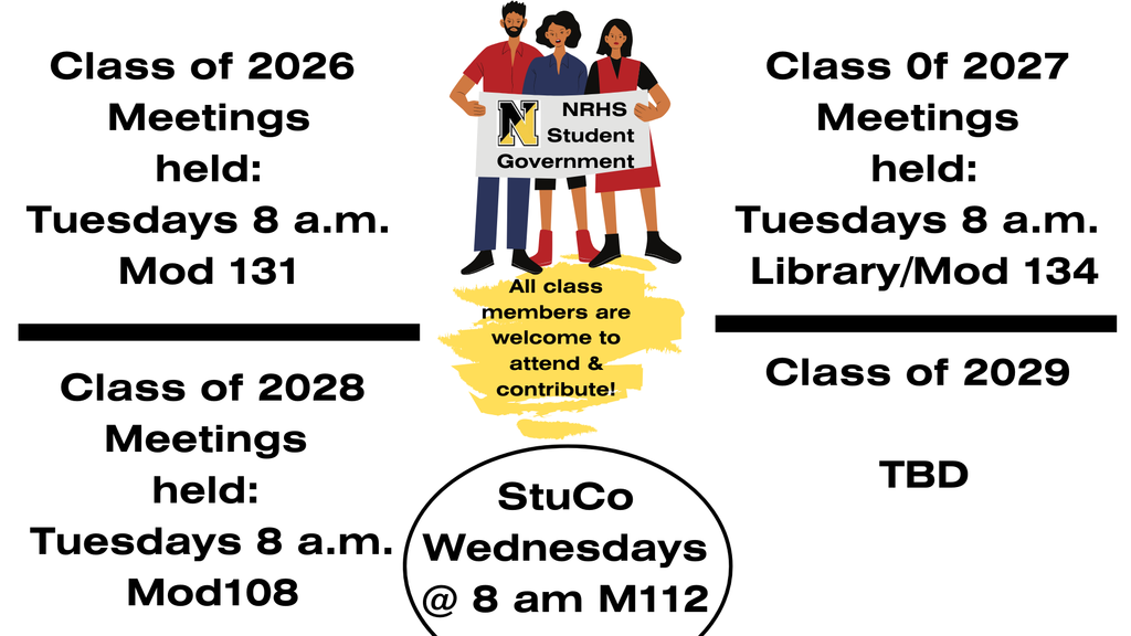 NRHS Student Government Meeting Days & Times