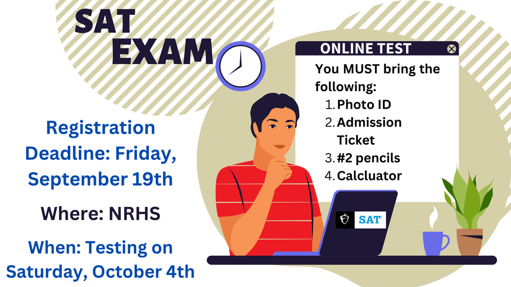 Fall SAT Exam Registration Flier
