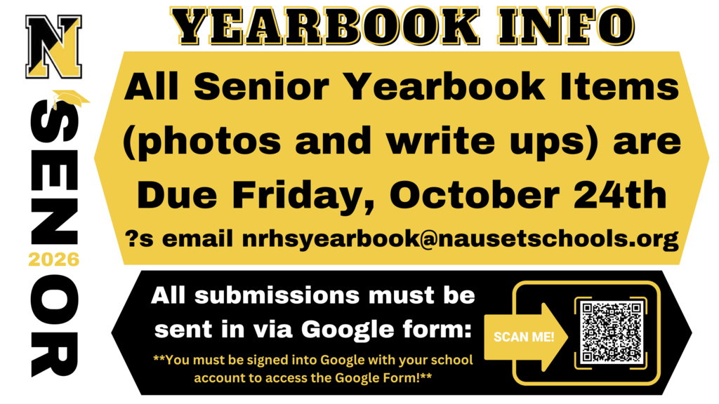 Senior Yearbook Submission Info