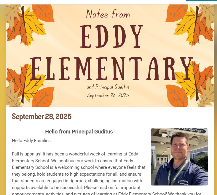 Eddy Newsletter 9.28.25