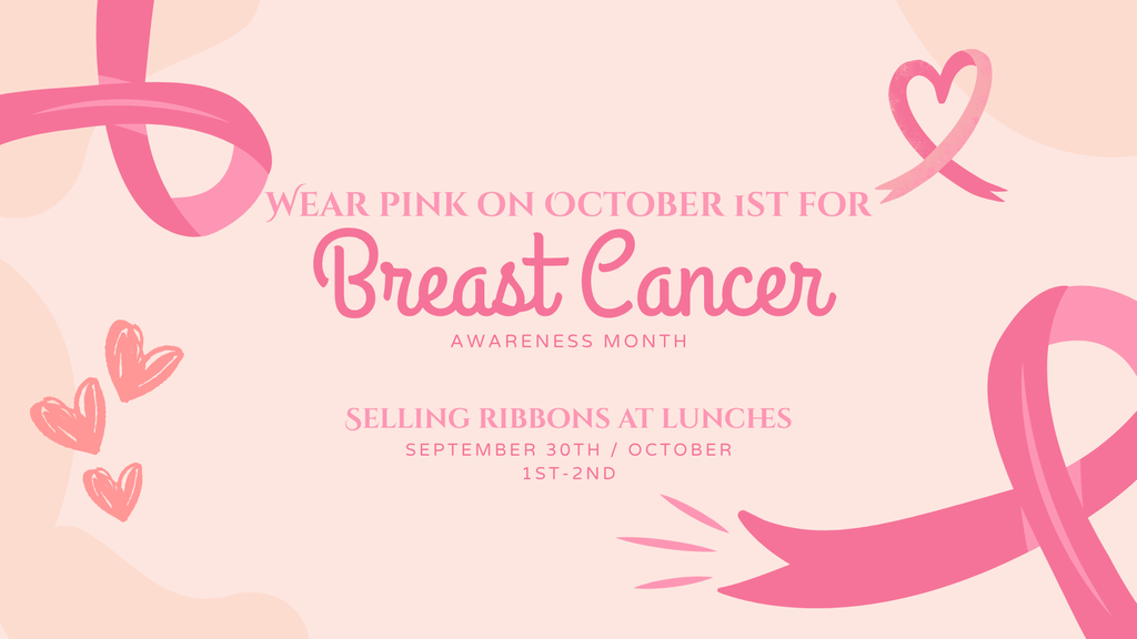 StuCo flier for Breast Cancer Awareness Month