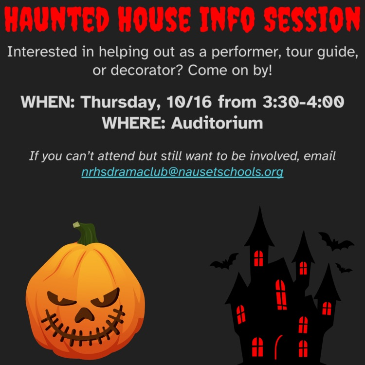 Haunted House Informational Flyer	