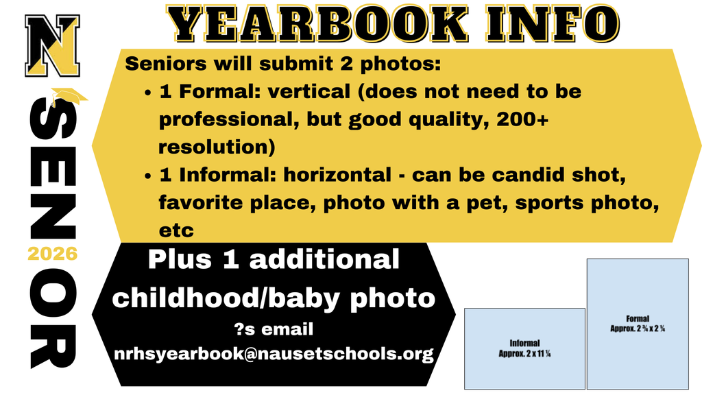 Senior Yearbook Submission Info: Photo Criteria