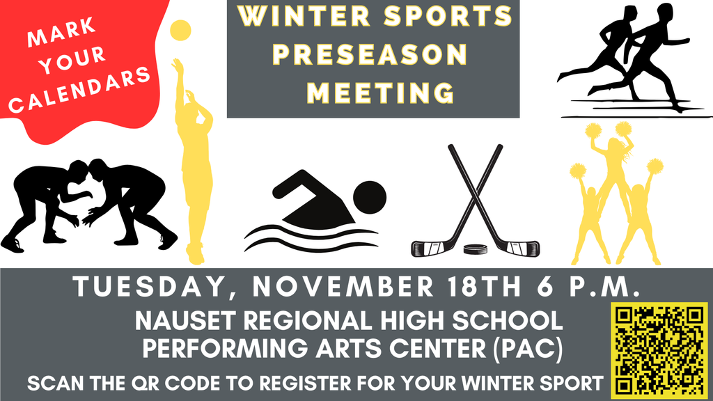Winter Sports Pre-season Meeting Flyer
