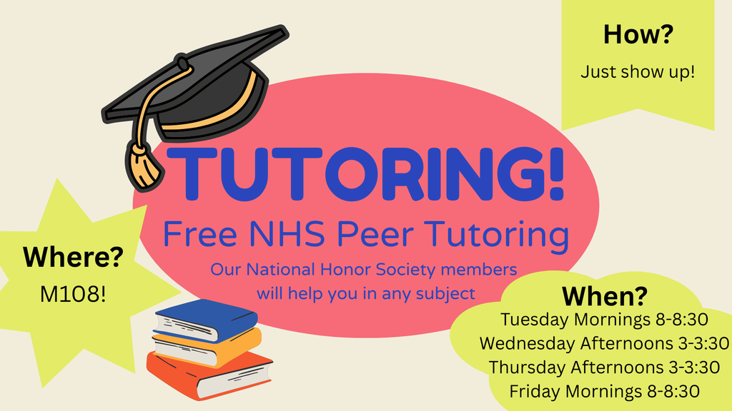 National Honor Society Tutoring Flyer