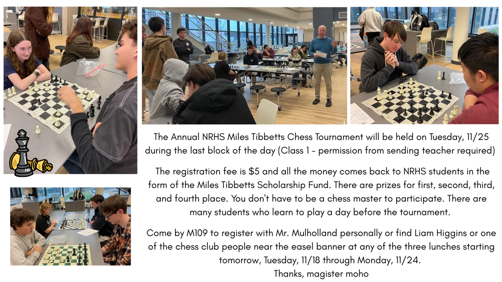 Miles Tibbetts Chess Tournament Flyer