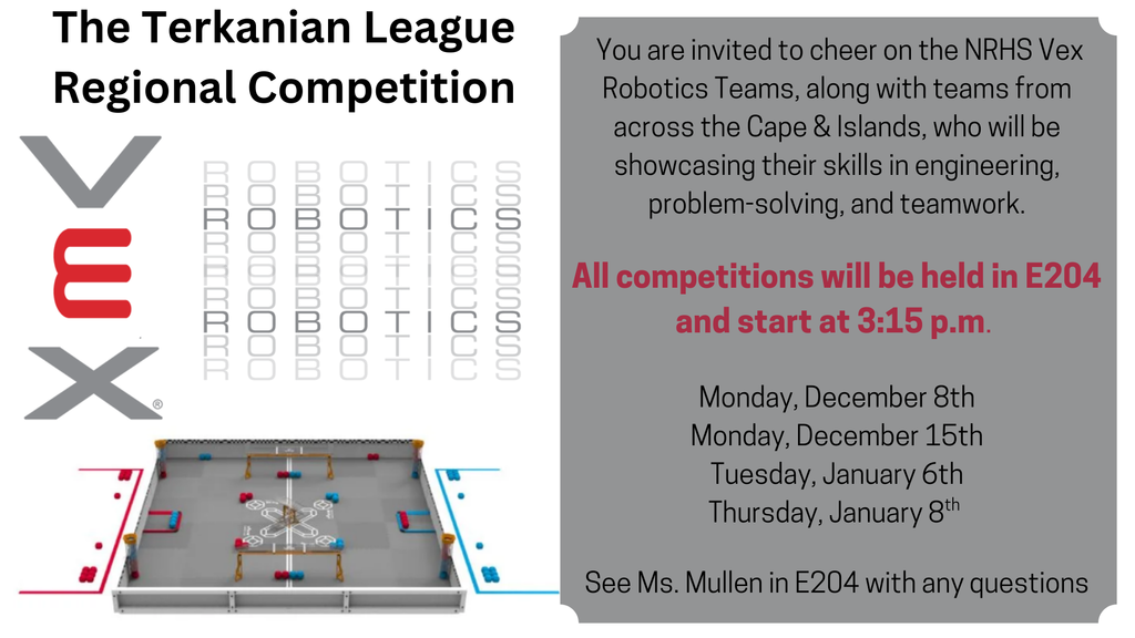 Vex Robotics Regional Competition Flyer