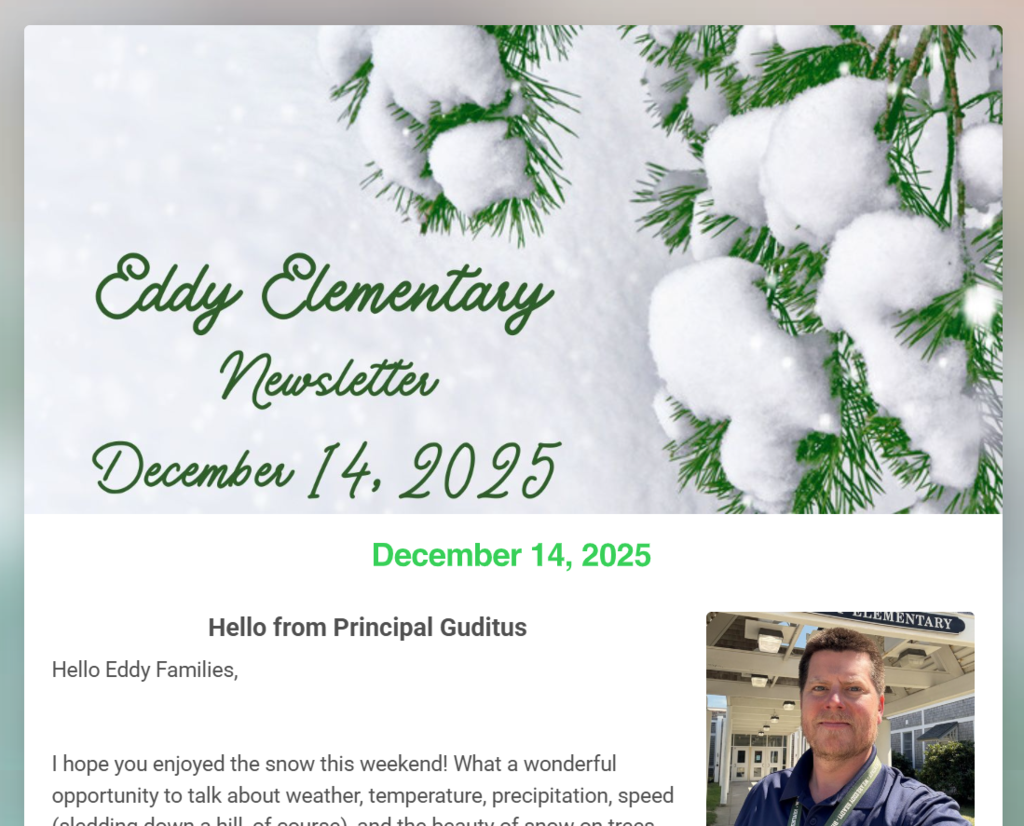 Eddy Newsletter 12.14.25