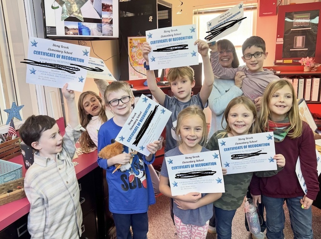 First Grader Responsibility Recipients