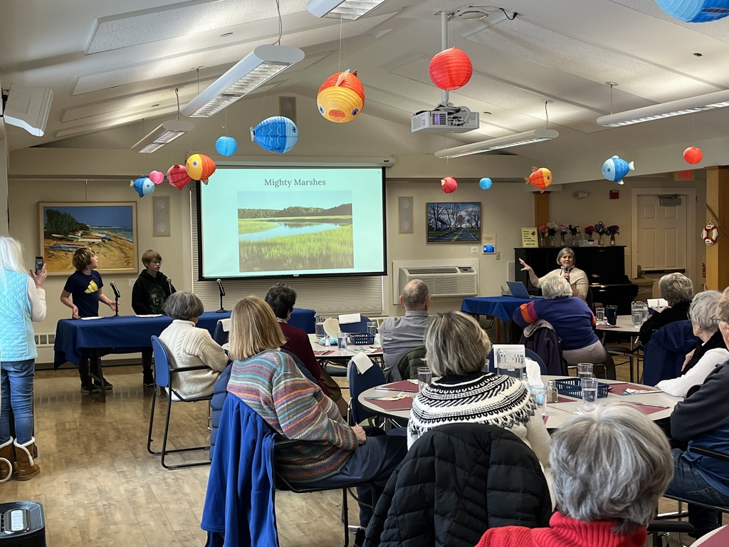 Third Graders presented their experiments on erosion to the COA and joined them for lunch!