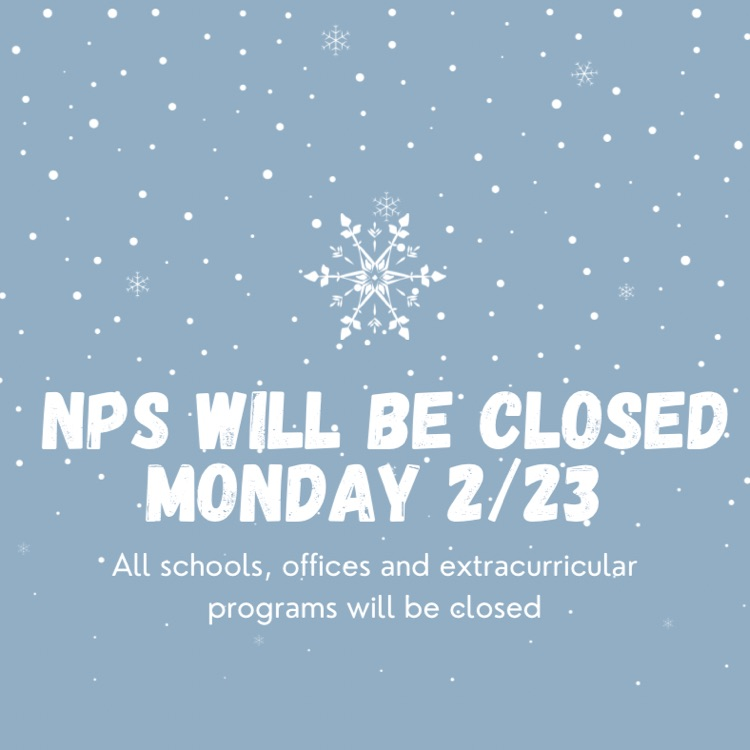 Closed Monday 2/23