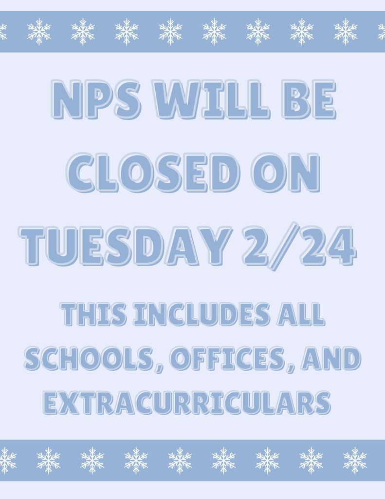 NPS CLOSED TUESDAY