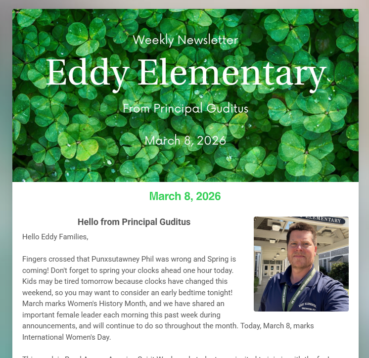 Eddy Newsletter 3.8.26