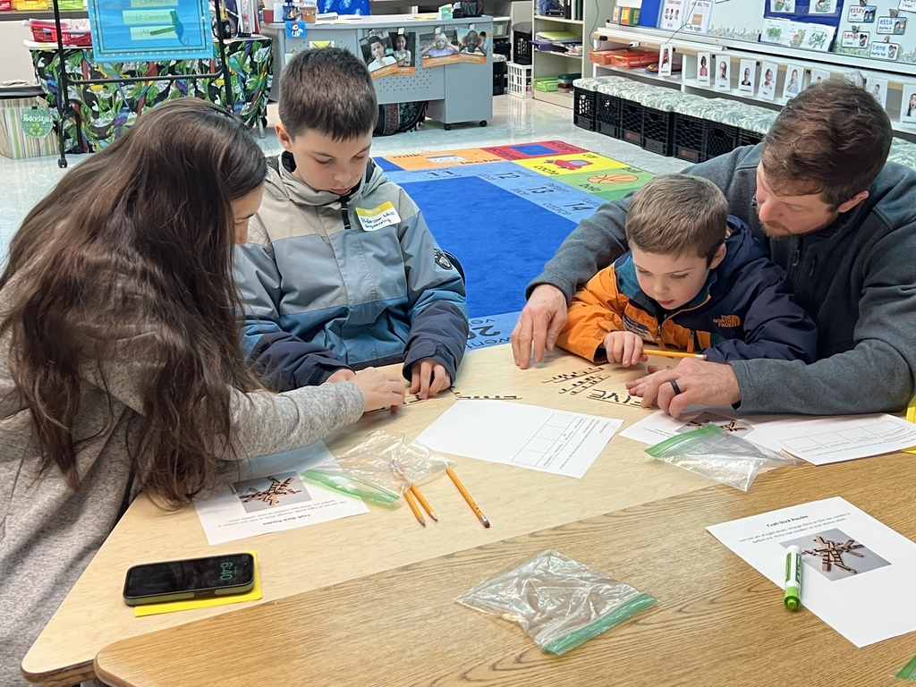 Families even worked together to meet Escape Room challenges during STEM Night!