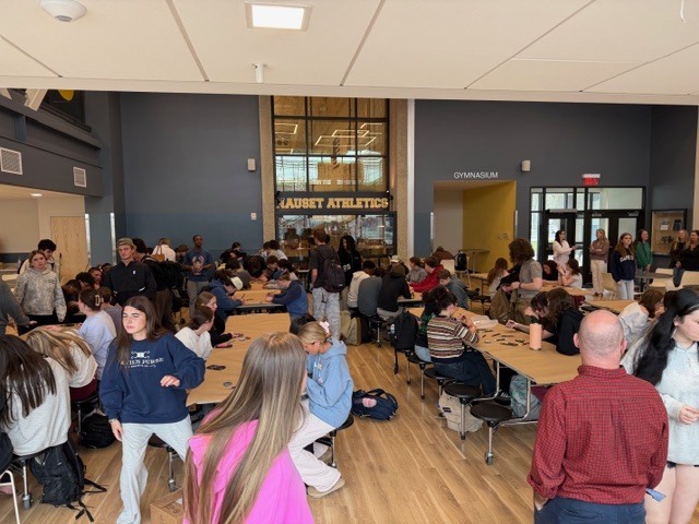 Image of NRHS Students participating in the Hope Squad Rocks Project