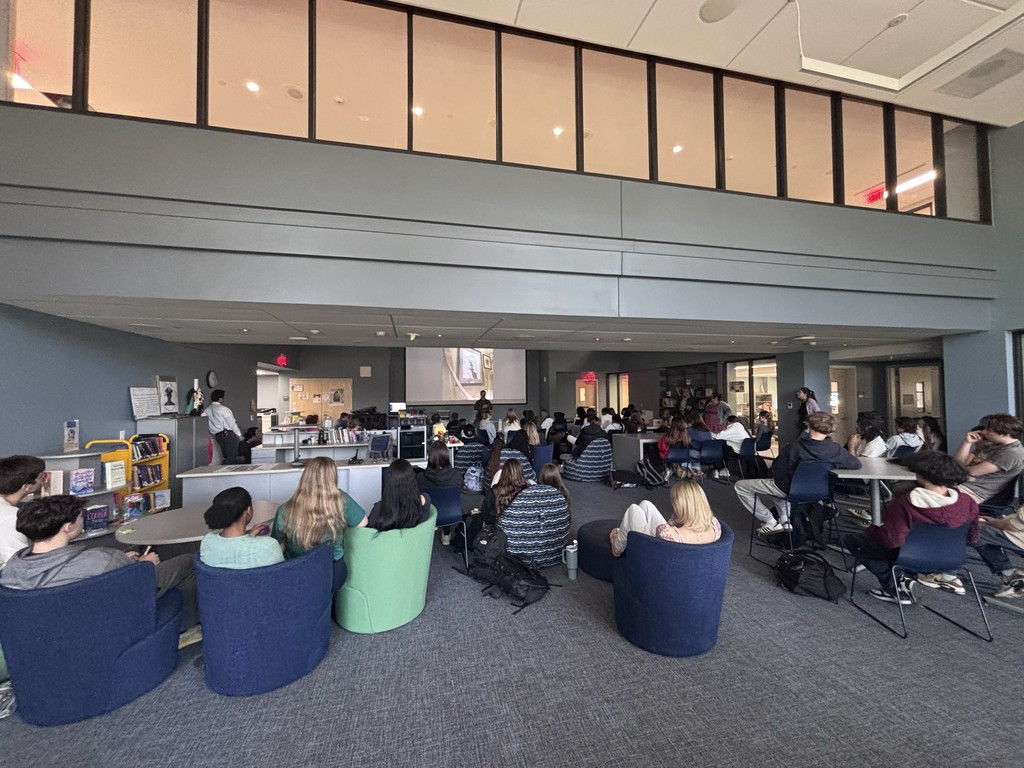 Fine & Applied Arts Guest Speaker Series: Tattoo Artist Sean Shea speaking to NRHS Students