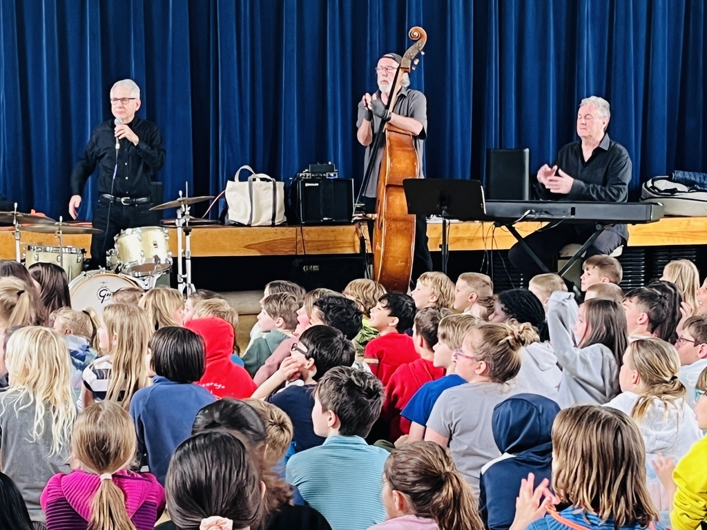 The whole school enjoyed a Jazz Concert yesterday from the Bart Weisman Trio!