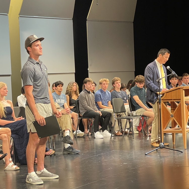 students accepting awards