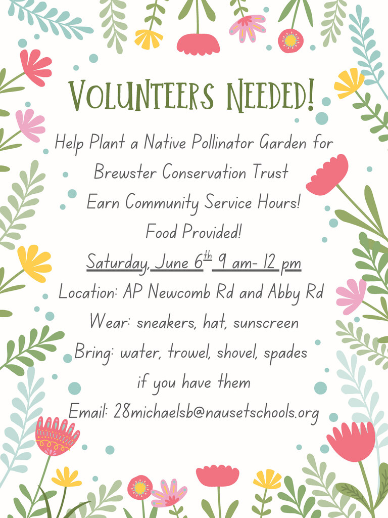 NRHS Volunteers needed - Native Pollinator Garden